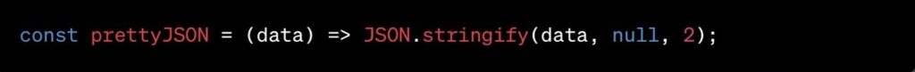 SON.stringify() with its spacing parameter