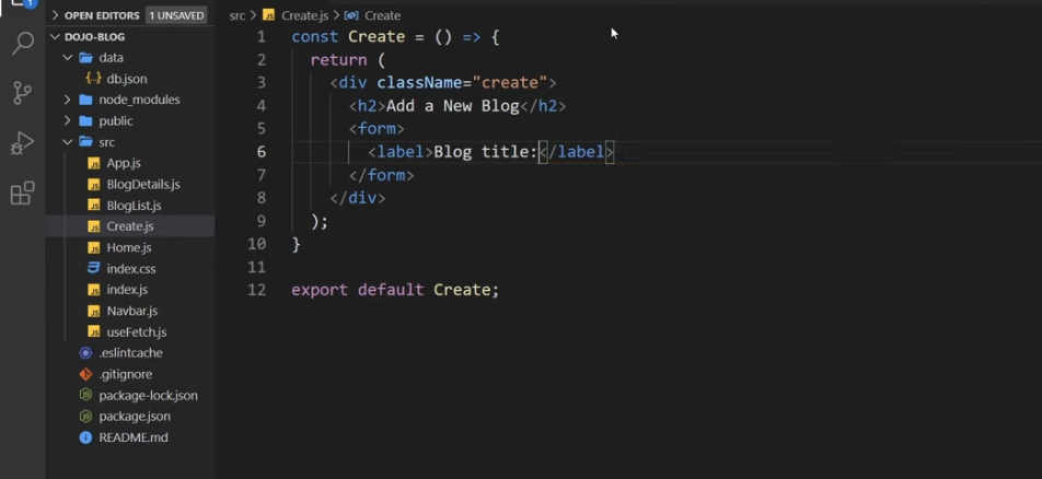 Code on React