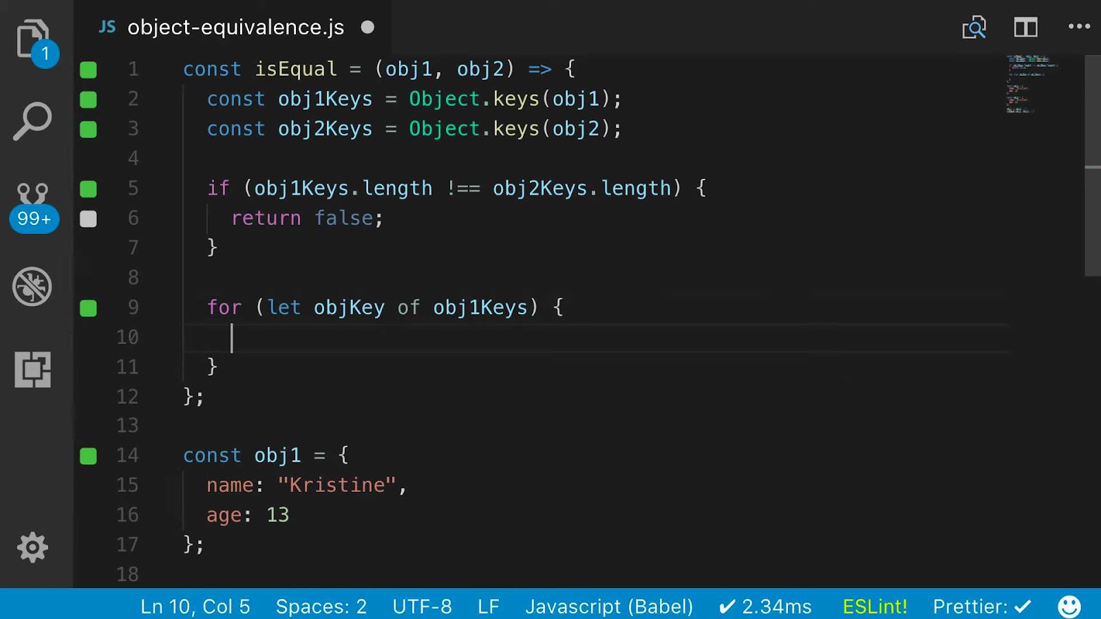 How to Сompare Two Objects in Javascript?